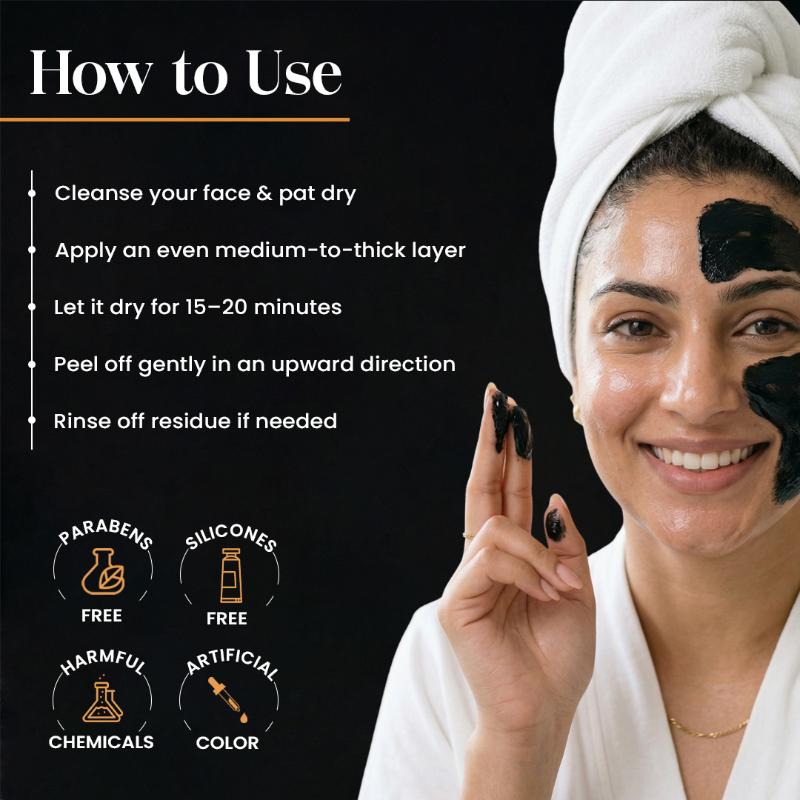 Glamveda Activated Charcoal Peel Off Mask