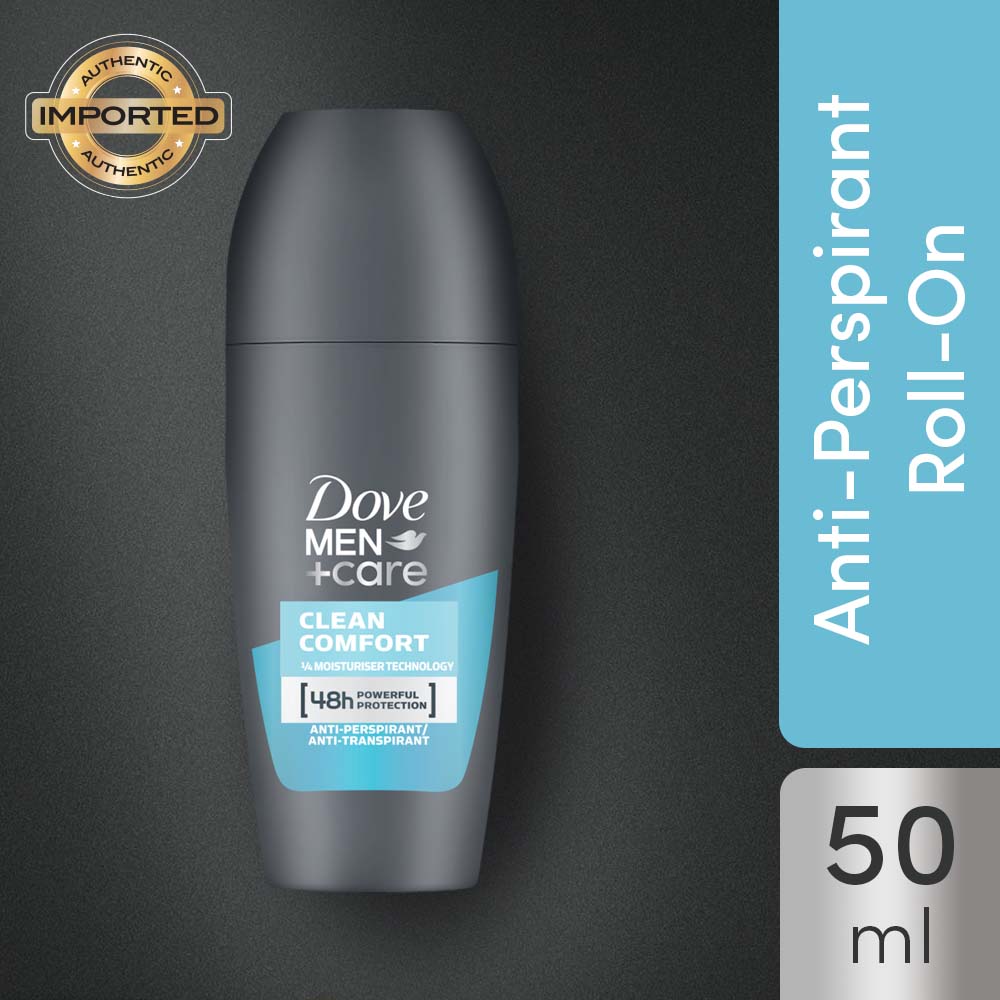 Dove Men + Care Clean Comfort Anti - Perspirant Roll - On