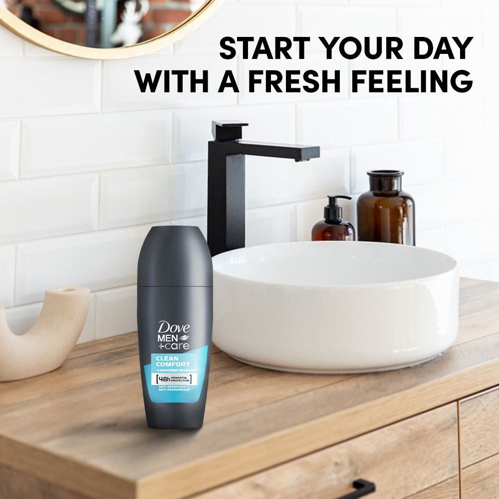 Dove Men + Care Clean Comfort Anti - Perspirant Roll - On