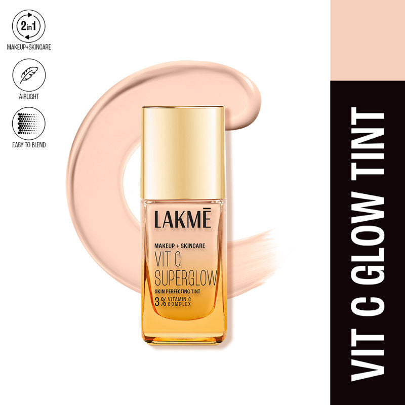 Lakme Vitamin C Superglow Skin Perfecting Tint with 3% Vit C