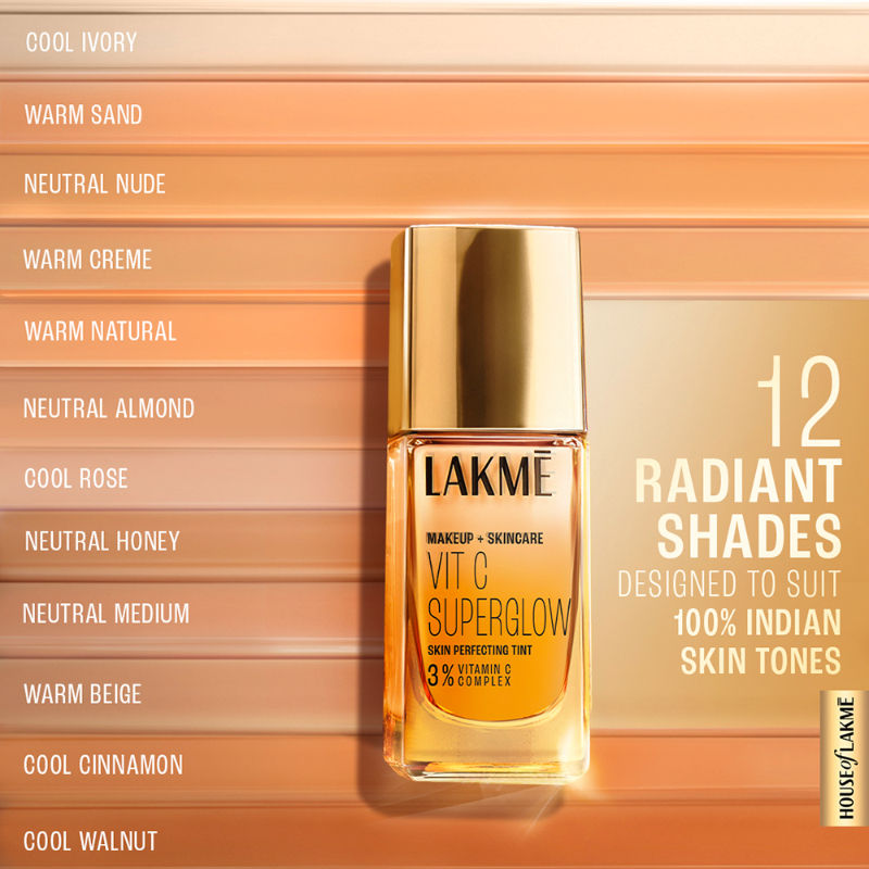 Lakme Vitamin C Superglow Skin Perfecting Tint with 3% Vit C