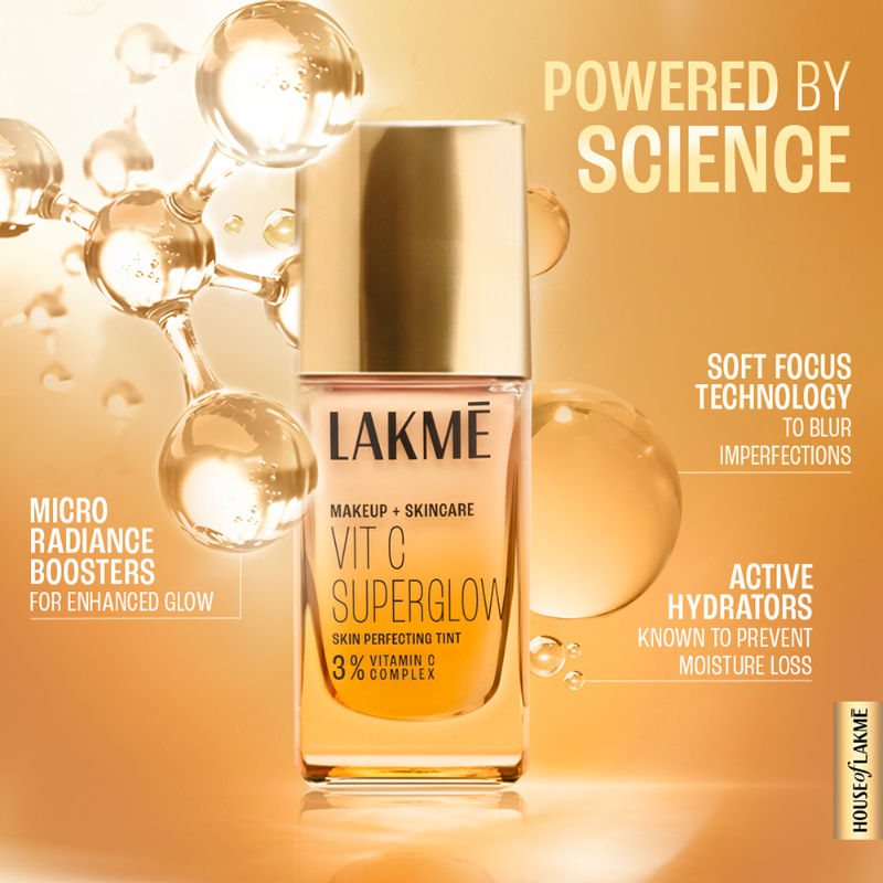 Lakme Vitamin C Superglow Skin Perfecting Tint with 3% Vit C