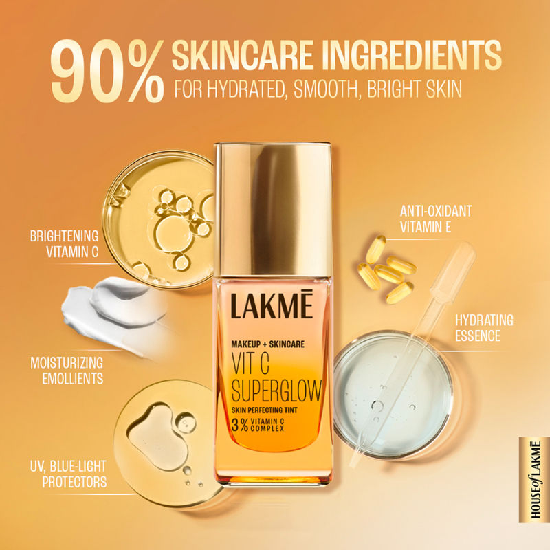 Lakme Vitamin C Superglow Skin Perfecting Tint with 3% Vit C