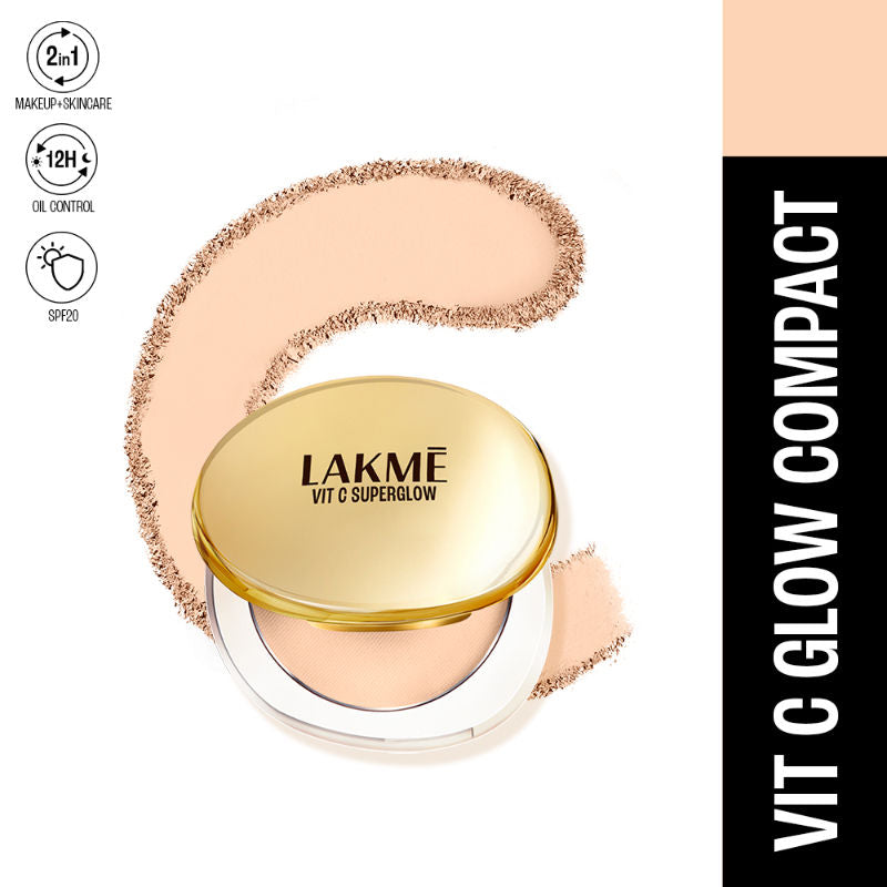 Lakme Vitamin C Superglow Skin Perfecting Compact with 1 % Vit C