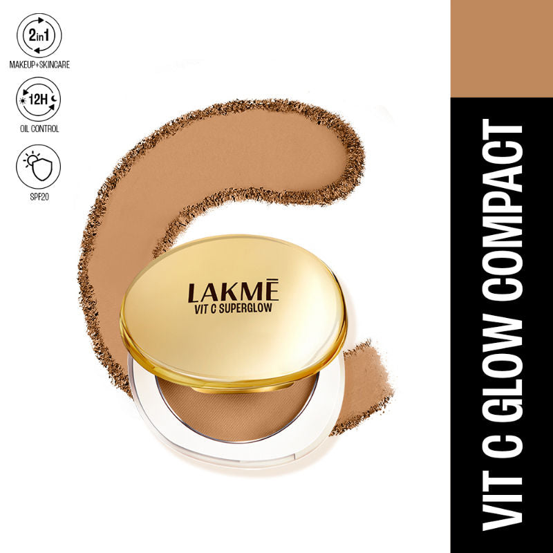Lakme Vitamin C Superglow Skin Perfecting Compact with 1 % Vit C