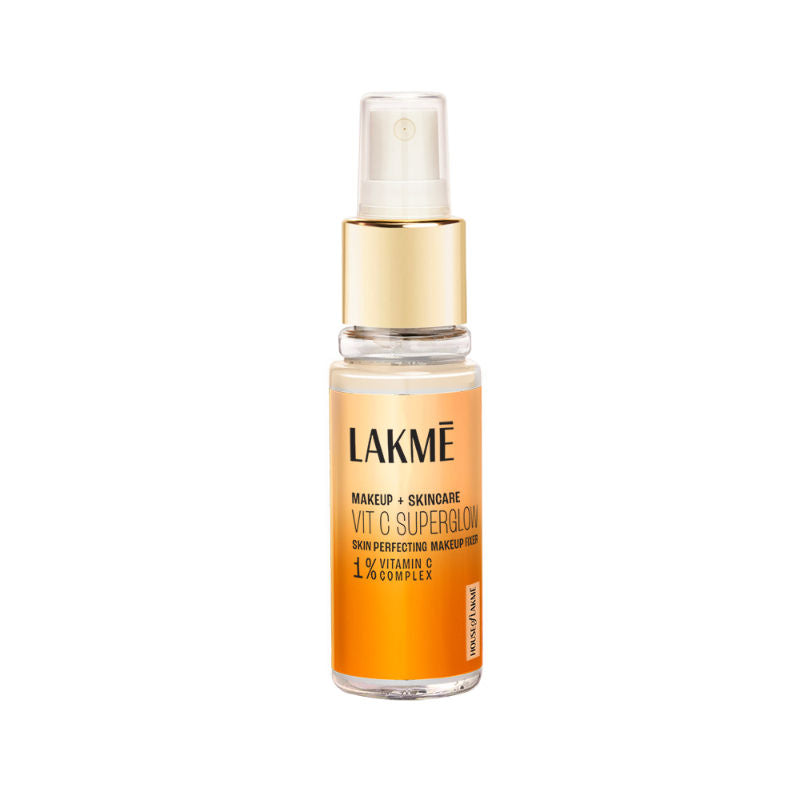 Lakme Vitamin C Superglow Lightweight Skin Perfecting Makeup Fixer With 1% Vit C For Radiant Glow