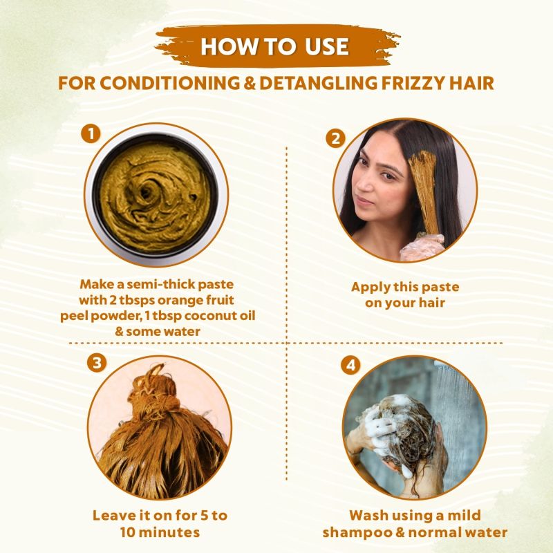 Indus Valley Orange Peel Powder Skin Brightening, Face Pack & Glow Care