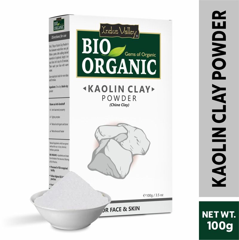 Indus Valley Kaolin Clay Powder Gentle Cleanser, Oil Control & Skin Care