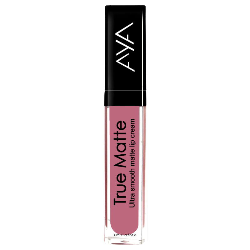 AYA True Matte Liquid Lipstick, Ultra Smooth Matte Lip Cream, 01 Pink