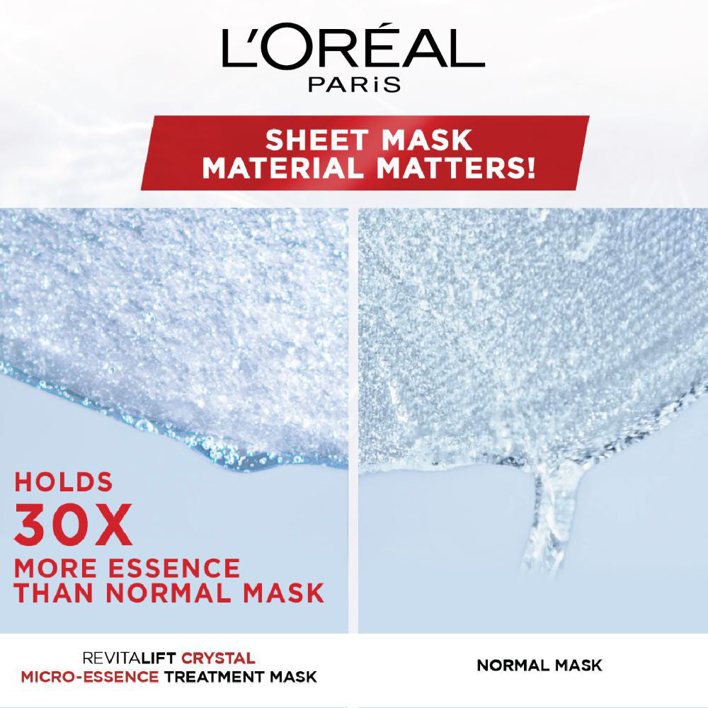 L'Oreal Paris Revitalift Crystal Micro-Essence Brightening Sheet Mask