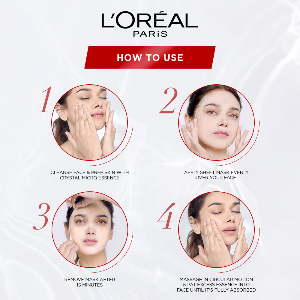 L'Oreal Paris Revitalift Crystal Micro-Essence Brightening Sheet Mask