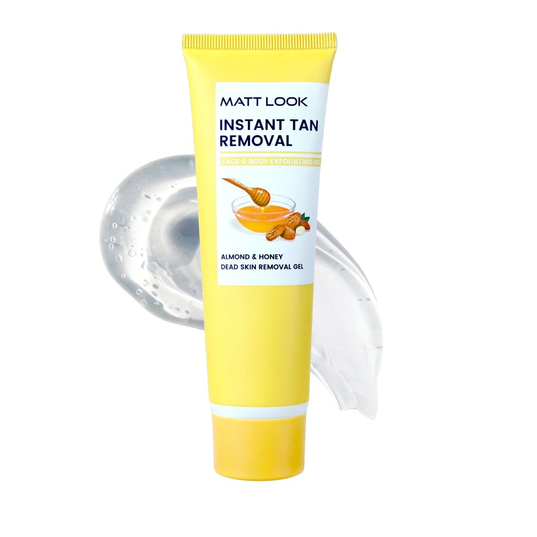 Matt look Instant Tan Removal With Almond & Honey Dead Skin Removal Gel