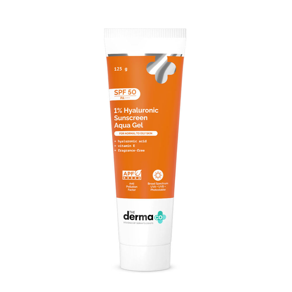 The Derma Co 1% Hyaluronic Sunscreen SPF 50 PA++++ Aqua Gel For Normal To Oily... - In-Vivo tested