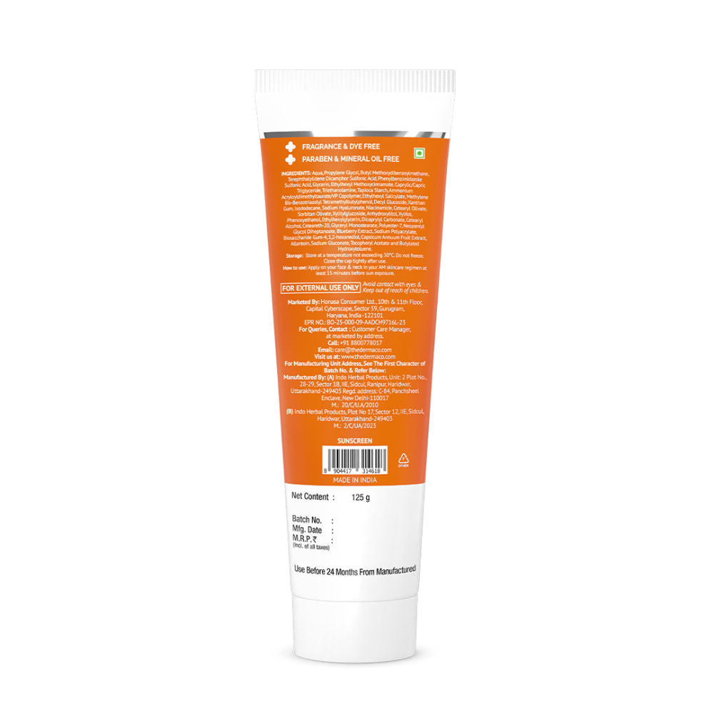 The Derma Co 1% Hyaluronic Sunscreen SPF 50 PA++++ Aqua Gel For Normal To Oily... - In-Vivo tested