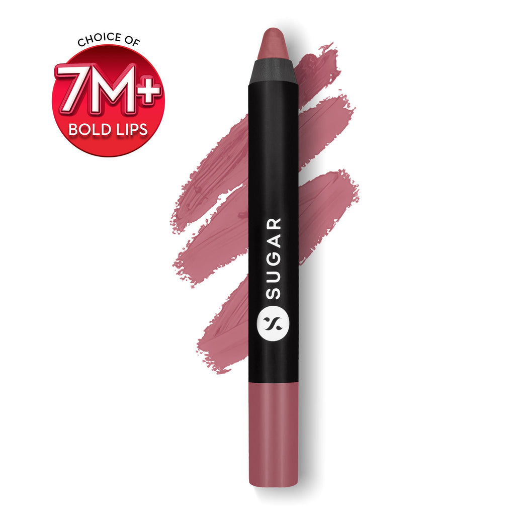 SUGAR Matte As Hell Crayon Lipstick With Free Sharpener