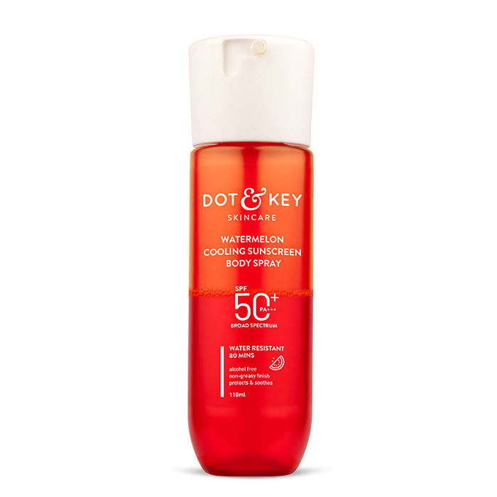 Dot & Key Watermelon Cooling Sunscreen Body Spray In-Vivo Tested SPF 50+ PA+++, Easy Re-application