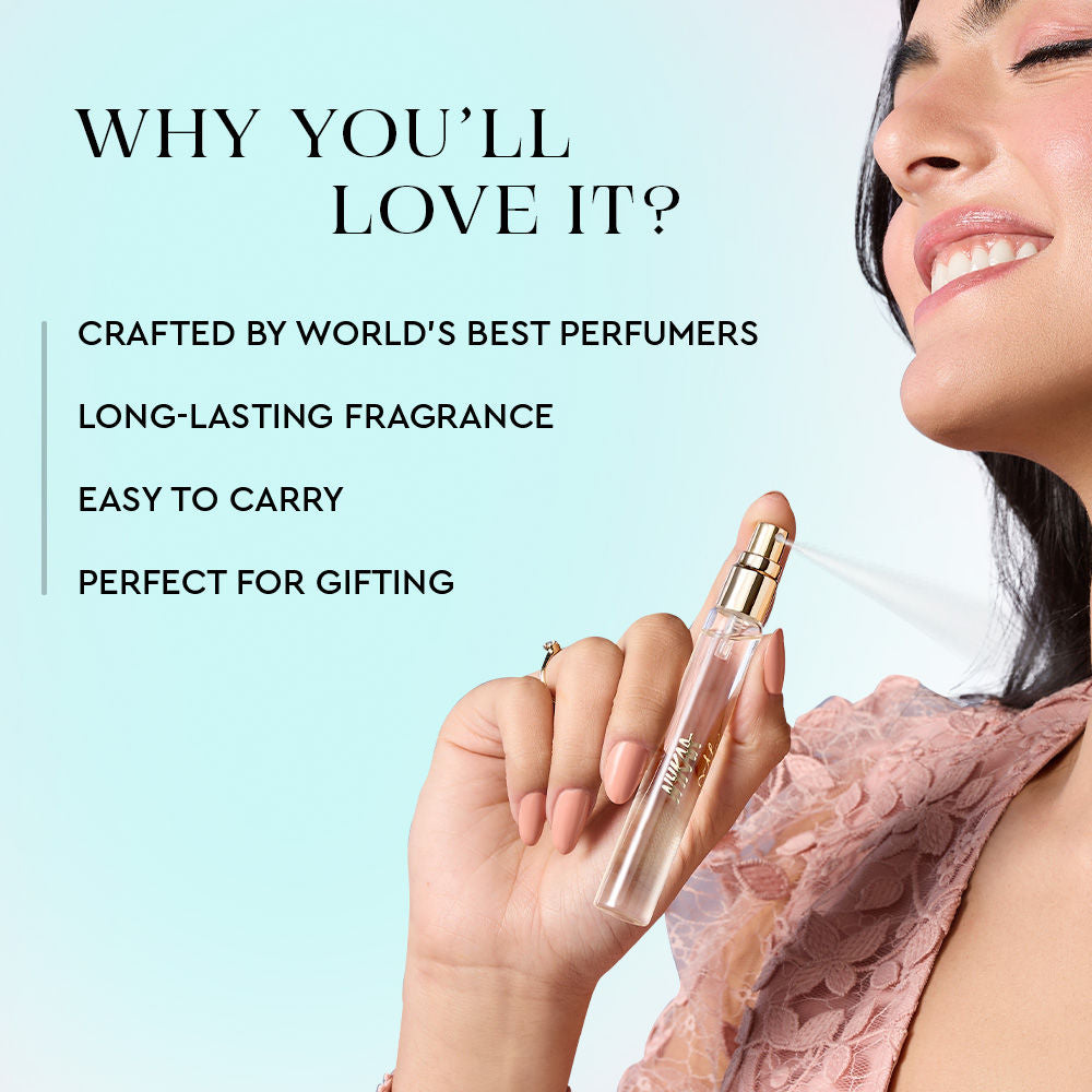 Moi Amour Floral Travel Size Mini Perfume With Jasmine, Lily & Patchouli For Women