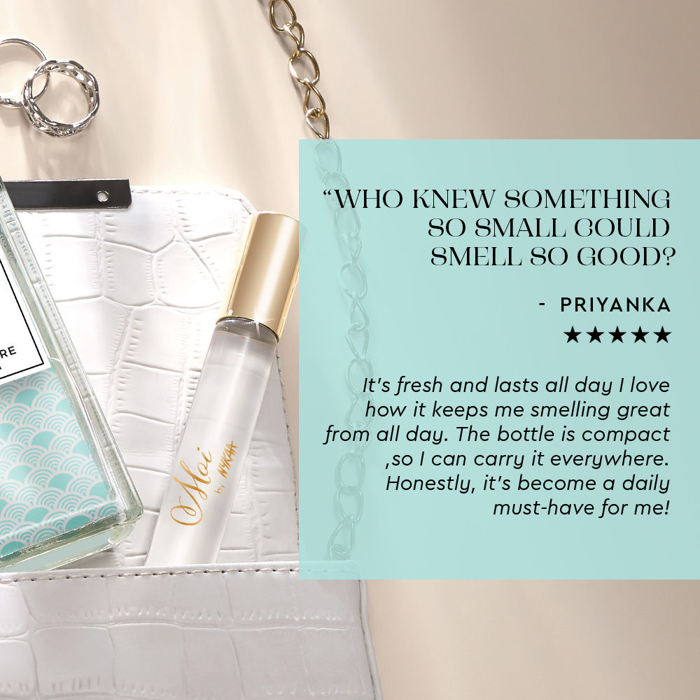 Moi Amour Floral Travel Size Mini Perfume With Jasmine, Lily & Patchouli For Women