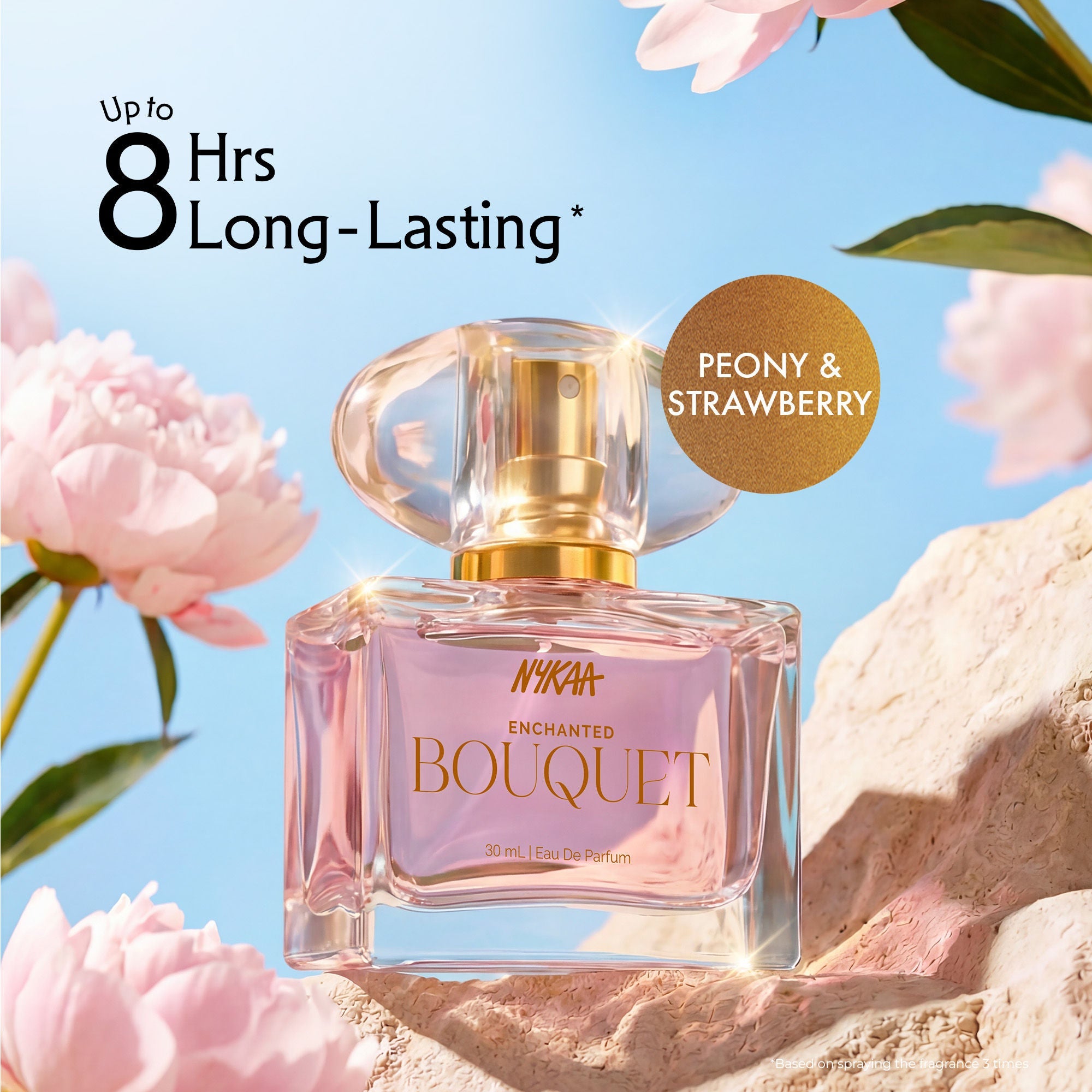 Moi Enchanted Bouquet Perfume With Peony, Strawberry & Jasmine For Women