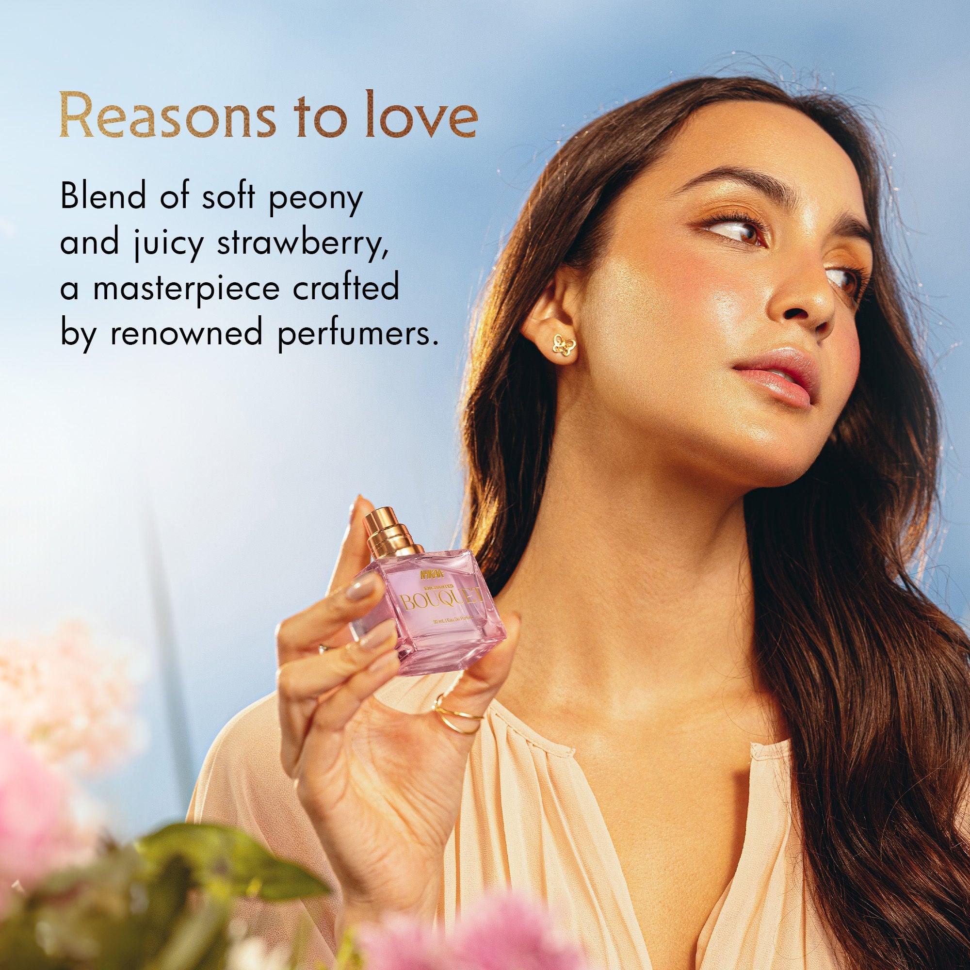 Moi Enchanted Bouquet Perfume With Peony, Strawberry & Jasmine For Women