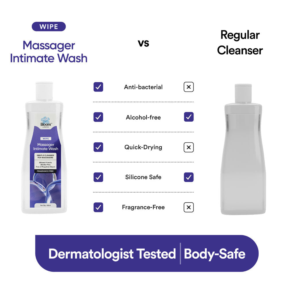 Bloom by Boldcare Massager Wash Anti-Bacterial Wash Alcohol-Free & Body Safe