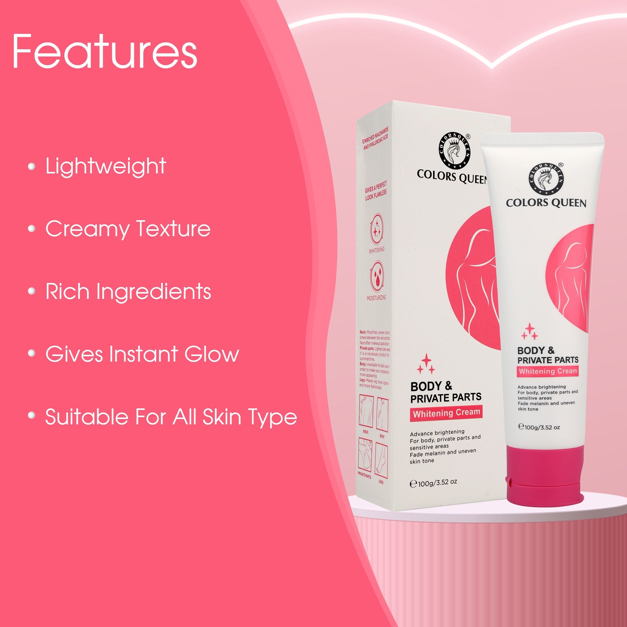 Colors Queen Body & Private Part Whitening Cream