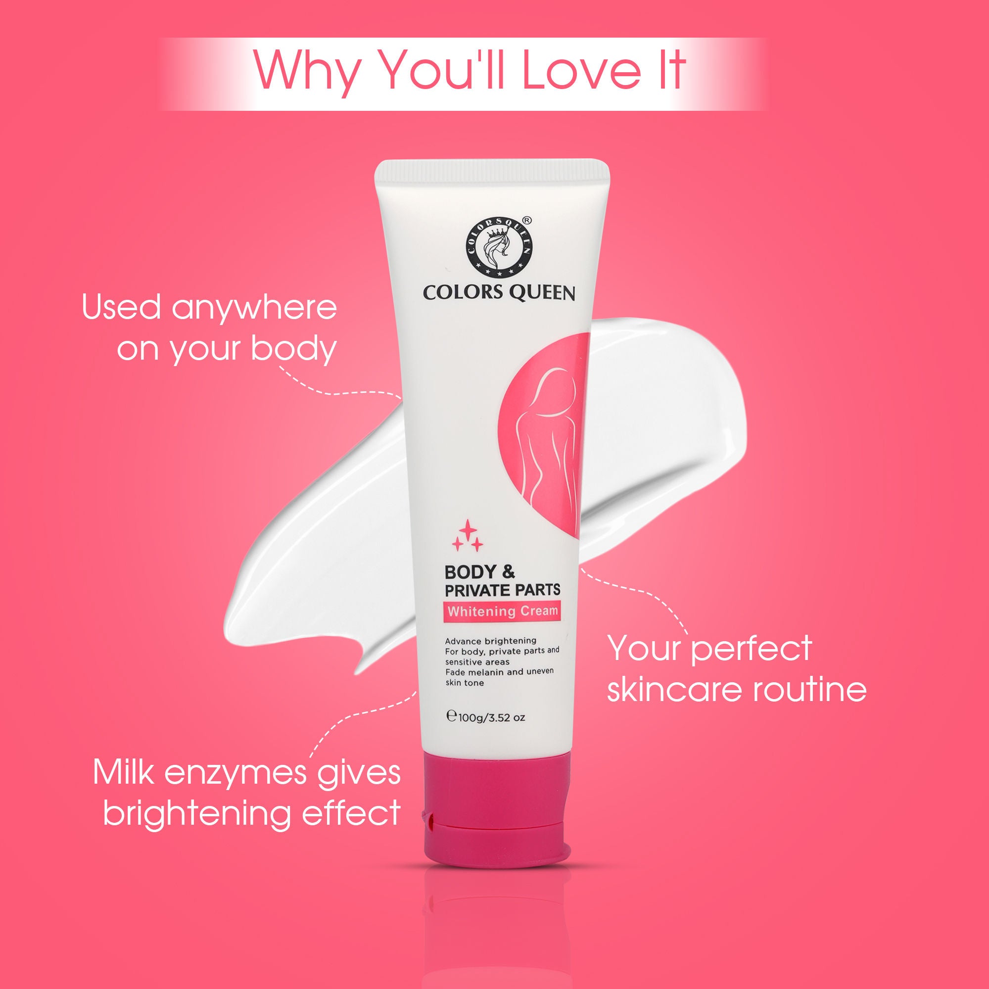 Colors Queen Body & Private Part Whitening Cream