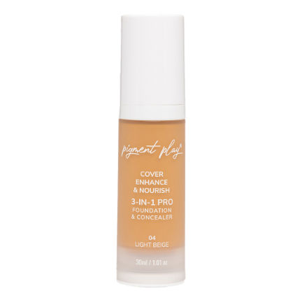 Pigment Play 3-in-1 Cover + Enhance + Nourish Foundation & Concealer