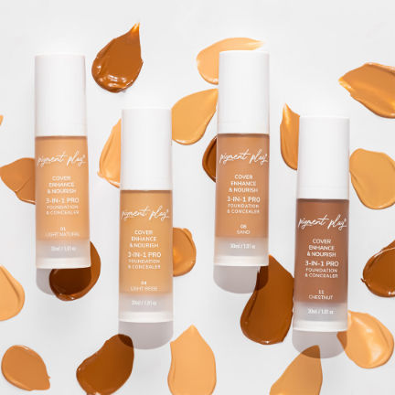Pigment Play 3-in-1 Cover + Enhance + Nourish Foundation & Concealer