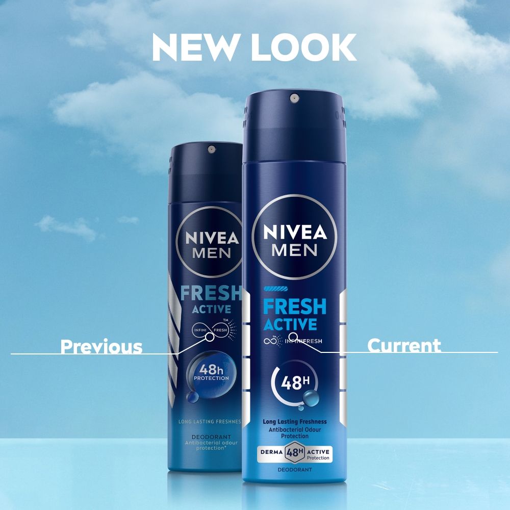 NIVEA MEN Deodorant, Fresh Active, 48h Long lasting Freshness