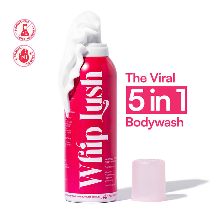 Gush Beauty Whip Lush, Lux Whipped Cream Body Wash & Shaving Cream, Cherry Scent