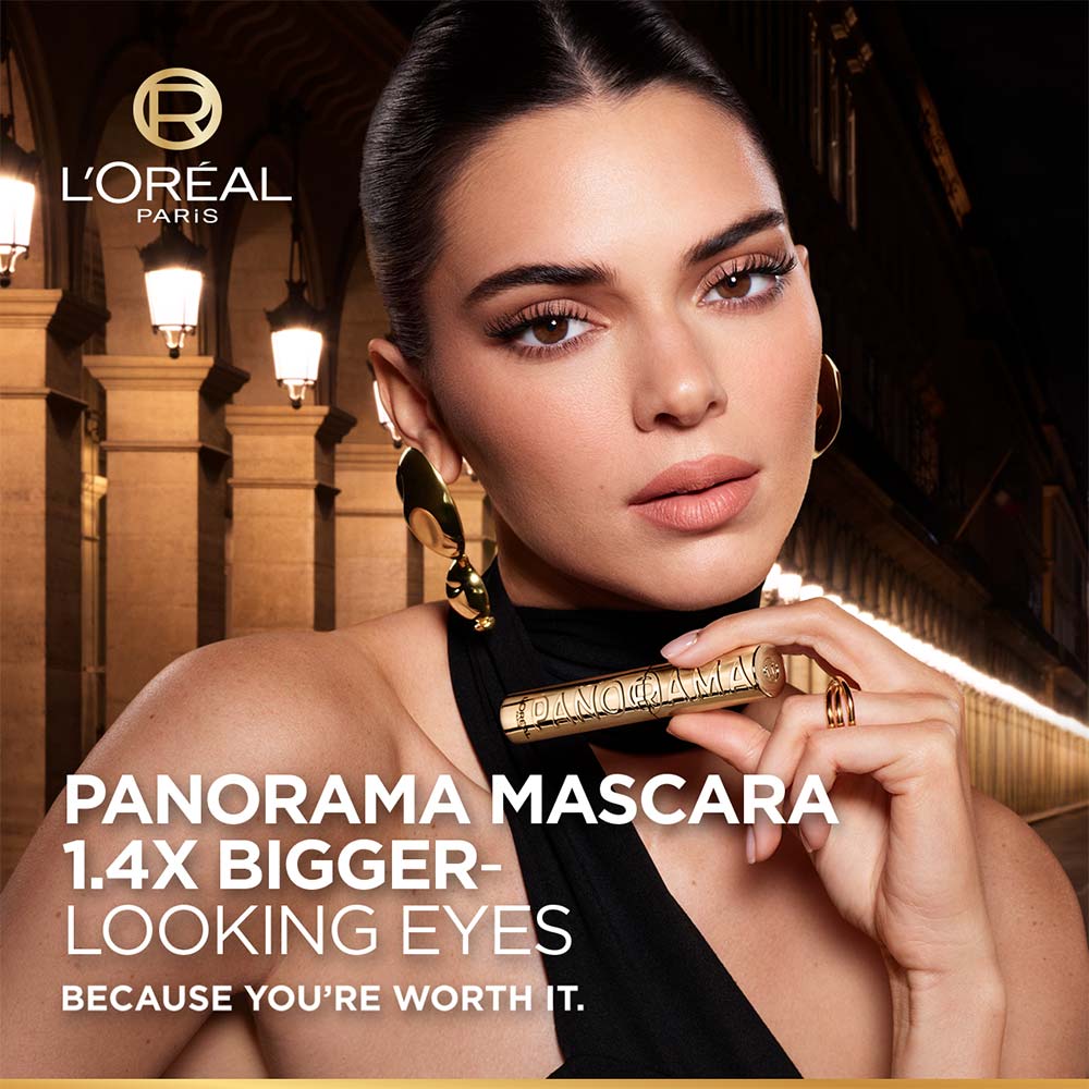 L'Oreal Paris Voluminous Panorama Waterproof Mascara Volumizing, Clump Free, Smudge free