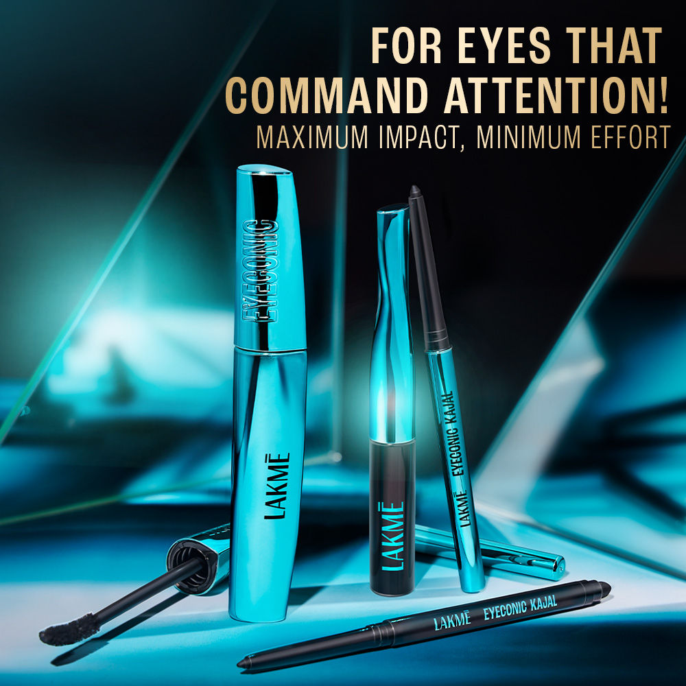 Lakme 9 To 5 Eyeconic Curling Mascara, Smudgeproof, Waterproof, Lasts Upto 24 Hrs