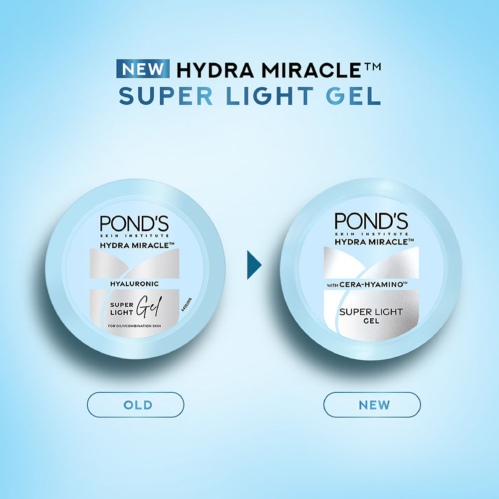 Ponds Super Light Gel Oil Free Moisturiser With Hyaluronic Acid + Vitamin E