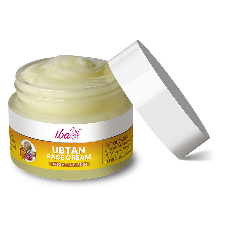 IBA Ubtan Face Cream With Turmeric, Sandalwood & Saffron For Brightens Skins