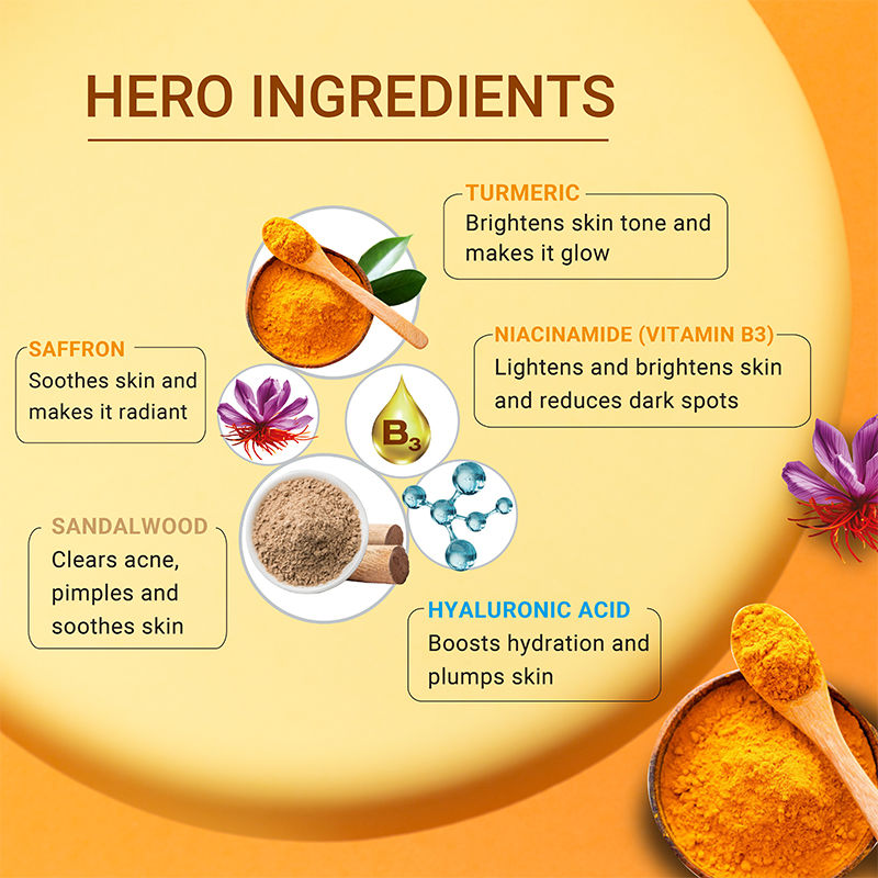 IBA Ubtan Face Cream With Turmeric, Sandalwood & Saffron For Brightens Skins