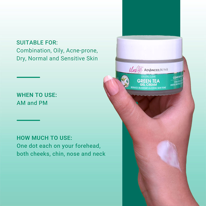 IBA Advanced Activs Crystal Clear Green Tea Gel Cream