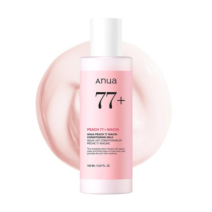 Anua Peach 77 Niacin Conditioning Milk with Ceramide & Hyaluronic Acid for Hydrating & Brightening