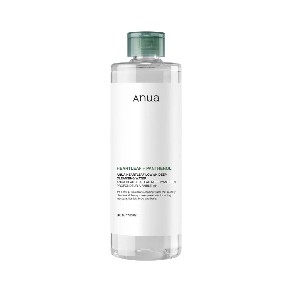 Anua Heartleaf Low Ph Deep Cleansing Water with Micellar Technology Removes Makeup & Impurities