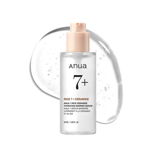 Anua 7 Rice Ceramide Hydrating Barrier Serum with Ceramide & Hyaluronic Acid For Korean Glass Skin
