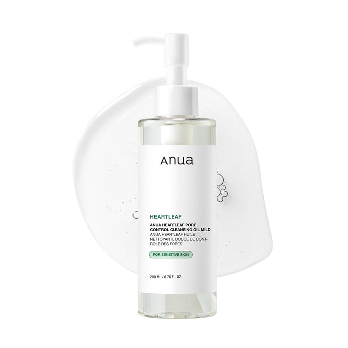 Anua Heartleaf Pore Control Cleansing Oil Mild For Sensitive Skin, Melts Makeup & Sebum