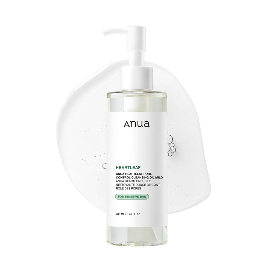 Anua Heartleaf Pore Control Cleansing Oil Mild For Sensitive Skin, Melts Makeup & Sebum