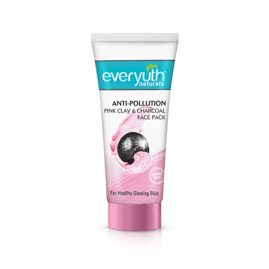 Everyuth Naturals Anti Pollution Pink Clay & Charcoal Face Pack