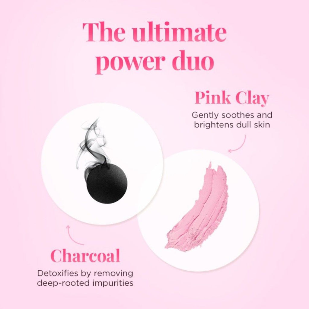 Everyuth Naturals Anti Pollution Sheet Mask - Pink Clay & Charcoal