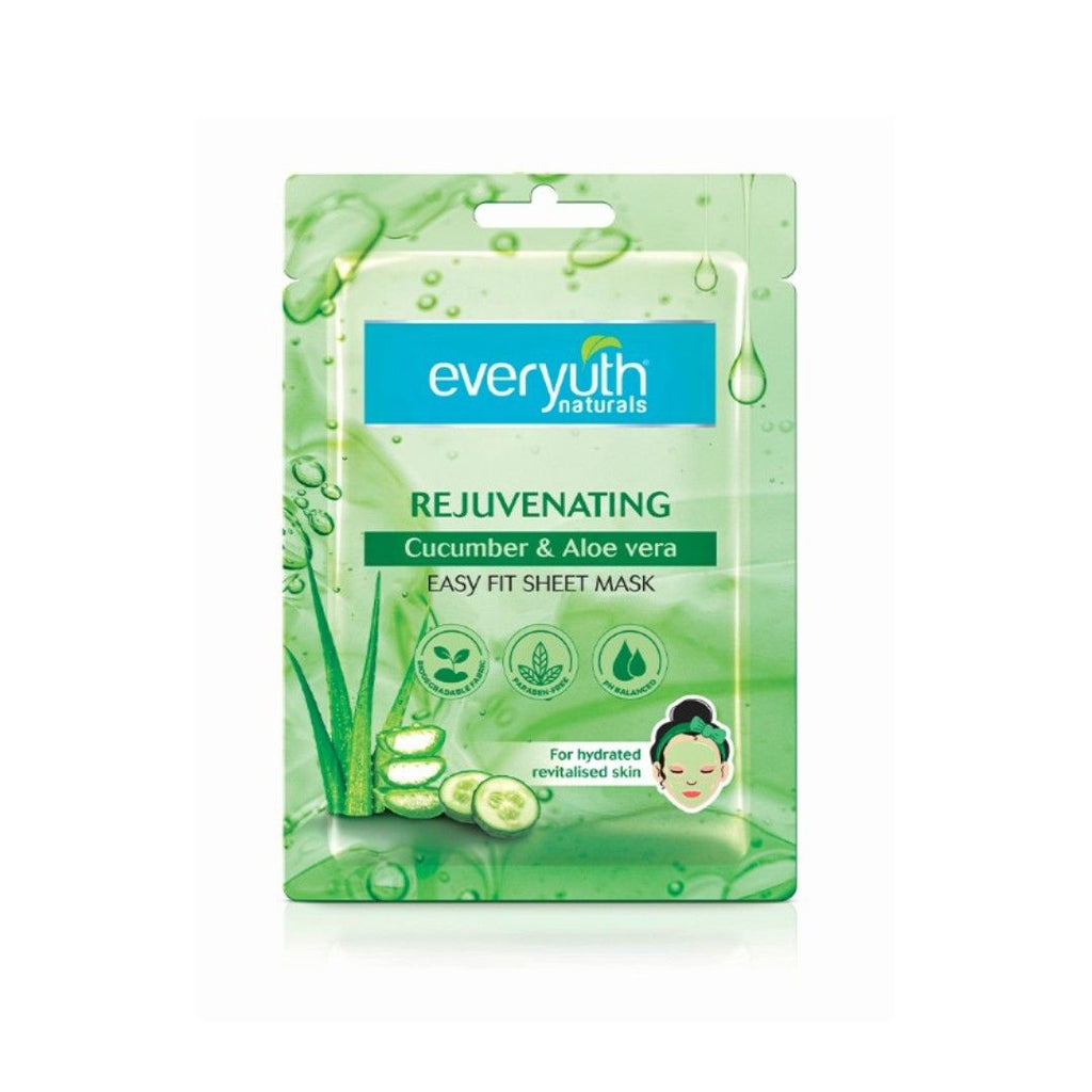Everyuth Naturals Rejuvenating Sheet Mask - Cucumber & Aloe Vera