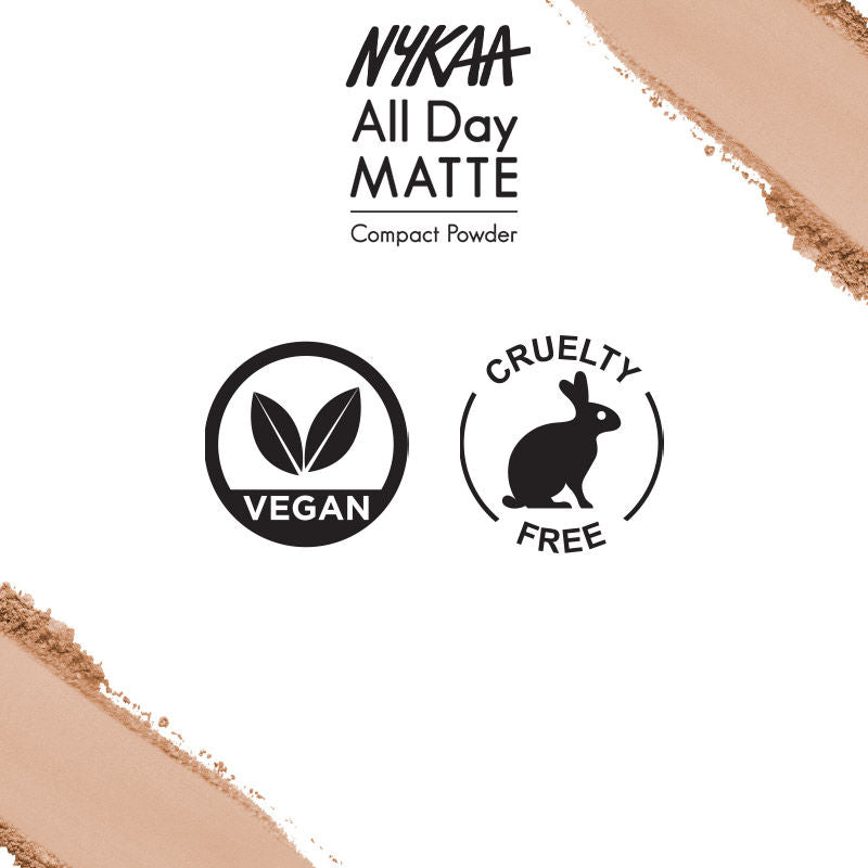 Nykaa Cosmetics All Day Matte 12HR Oil Control Face Compact Powder With SPF 15 PA ++