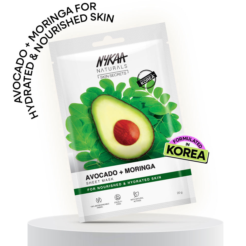 Nykaa Green Tea + Aloe Vera Sheet Mask For Hydrated Skin - Formulated in Korea - For All Skin Types