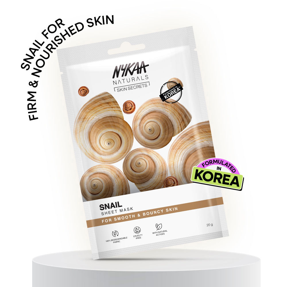 Nykaa Green Tea + Aloe Vera Sheet Mask For Hydrated Skin - Formulated in Korea - For All Skin Types