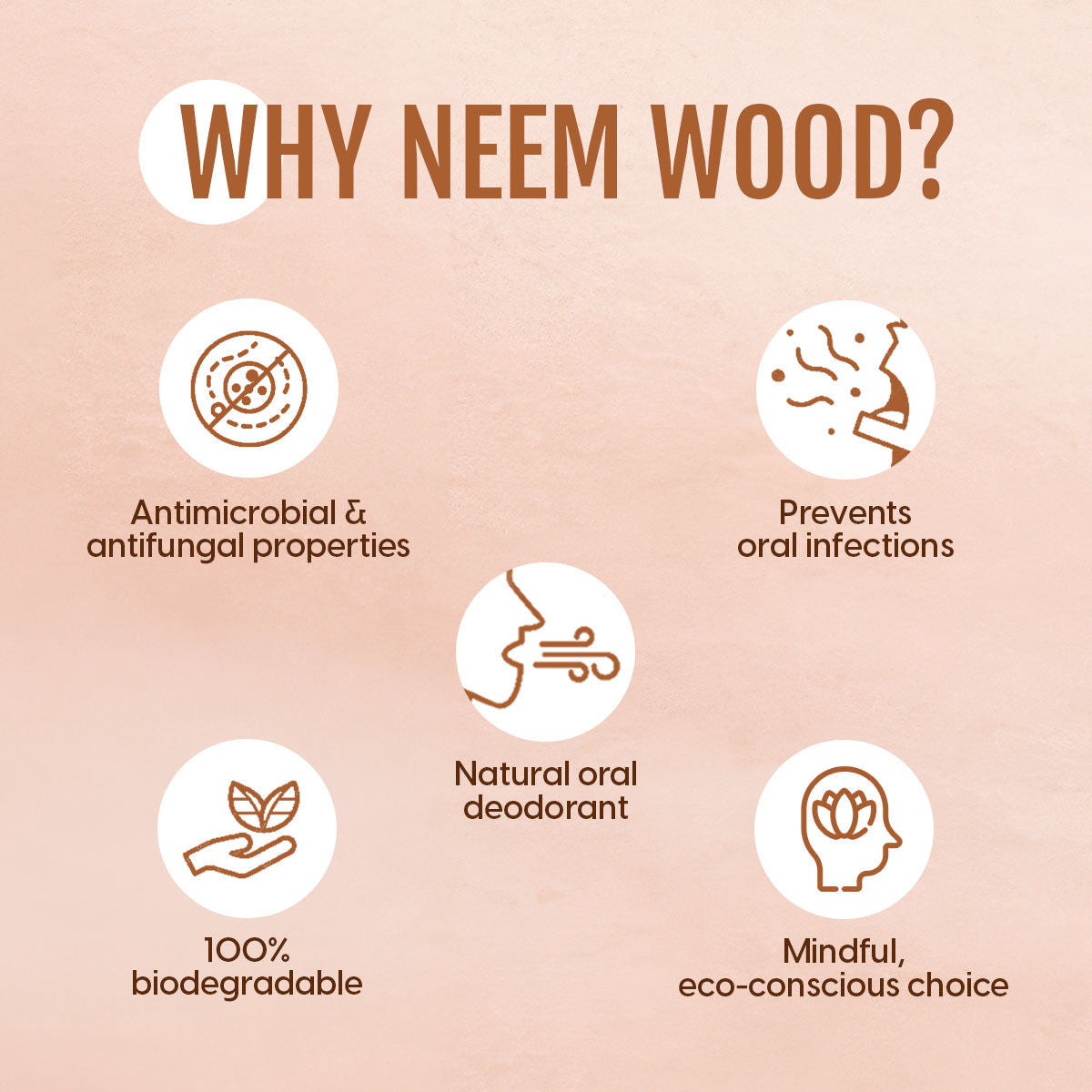 Matra Neem Wood Tongue Cleaner Wooden Scraper For Oral Hygiene & Digestive Health