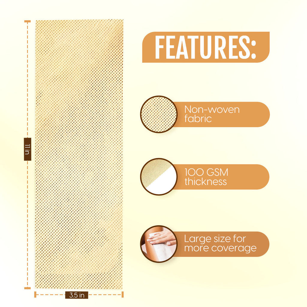 Matra Wax Strips Hair Waxing for Full Body Facial Hair Removal - Free Wooden Stick Knife Applicators